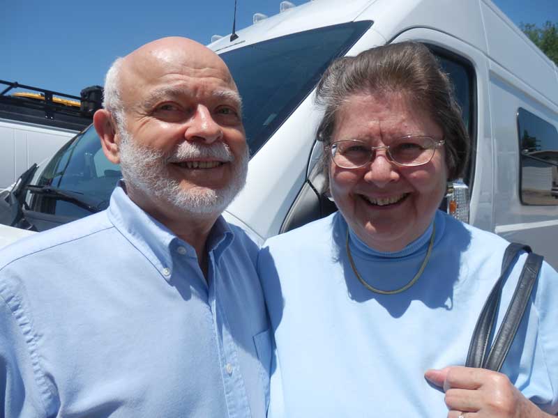 George and Ann Burkwell are happy Sportsmobile owners and love the way their conversion van drives.