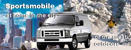 A Sportsmobile van conversion is good not only for traveling through the country, but also in the city.